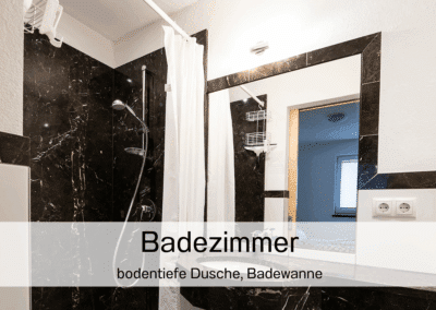 Oetztal Apartements Apartement Superior Superior unten Badezimmer mit bodentiefer Dusche